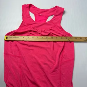 Lululemon Tank Top‎ Athletic Workout Racerback Drawstring Pink Size 4 thumbnail 6