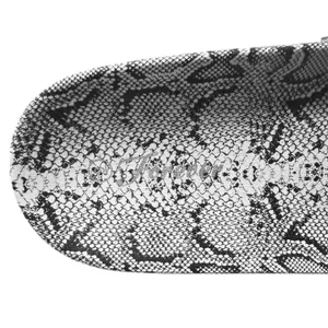 NWOB Rhinestone Snake Print Slides Gray Size 9 thumbnail 5