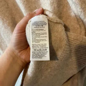 J. Crew Extra Soft Crewneck Sweater Heather Oatmeal Tan Small thumbnail 5