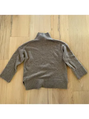 Abercrombie & Fitch Light Brown Turtleneck Sweater Size Medium thumbnail 3