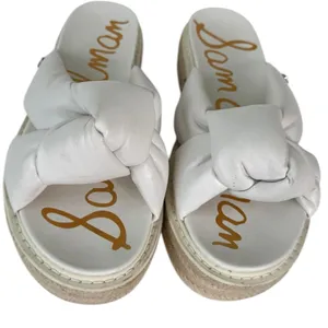 Sam Edelman White Knotted Slide Sandals 7.5 thumbnail 1