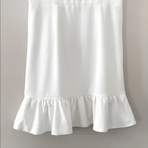 Dress The Population Mira Dress Ruffled‎ Hem Ivory Size M thumbnail 5