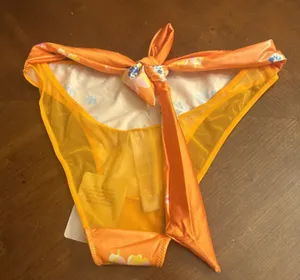 Savage Fenty Bikini By Rihana Bottom Multi Colored Floral Swimsuit Size M~ NWT thumbnail 1