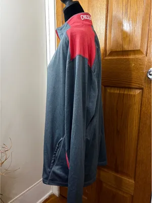 Chicago Blackhawks Women’s XL Gray Red Quarter Zip Pullover NHL thumbnail 2