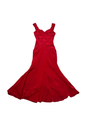Vintage Victoria’s Secret Chiffon Lace Midi Slip Dress Romantic Feminine Boudoir thumbnail 7