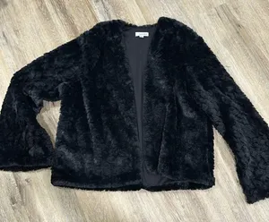 NWOT eyeshadow small fur jacket. Small thumbnail 1