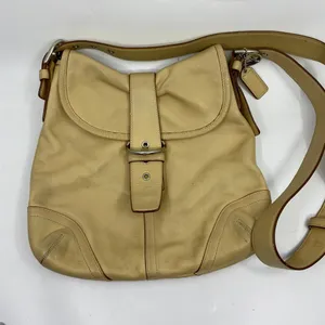 Coach Medium Tan Leather Crossbody Bag thumbnail 8