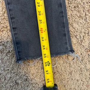 PacSun Gray Black Distressed Denim High Rise Straight Jeans Size 24 thumbnail 10