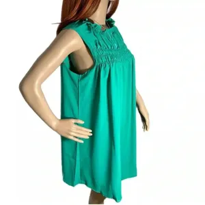 CES FEMME Boutique Dress Sleeveless Chiffon Short Casual Summer Ruffle Medium thumbnail 3