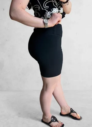 Old Navy Black Biker Active Shorts thumbnail 1
