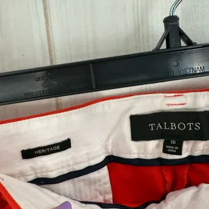 Talbots Women’s 16 Coral Orange Heritage Dress Pants thumbnail 2