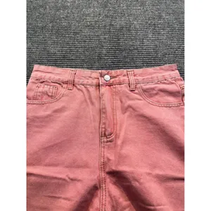Salmon Pink‎ High Waisted Wide Leg Jeans Womens 31 x 28 Relaxed Denim Casual thumbnail 2