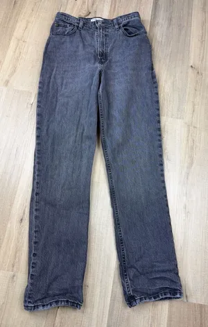 Abercrombie & Fitch Curve Love 90s Straight Ultra‎ High Rise Faded Black 28/6R thumbnail 1