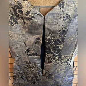 NWT Kay Unger Amelia Gown in Dark Midnight Metallic Jacquard Floral Size 8 thumbnail 9