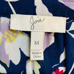 Joie Floral Blouse lightweight long sleeve Size M thumbnail 4