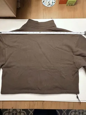 SET Active Heavyweight Sweats Half Zip Sweatshirt Dark Brown XS NWOT thumbnail 10