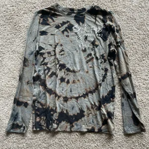Handmade Custom Dyed Lil Peep Long Sleeve Gray thumbnail 1