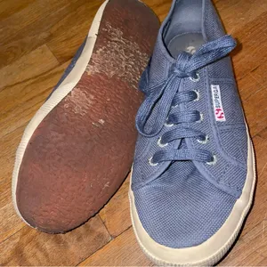 SUPERGA 2750 Cotu Classic Low Top Lace Up Indigo Sneakers for Women Size 38 thumbnail 2