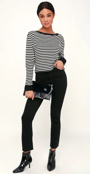 Amuse Society Honey Striped Long Sleeve Top thumbnail 1