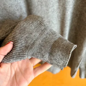 Free People Afterglow Sweater Women S Gray Ribbed Oversized Mock Neck Turtleneck thumbnail 3