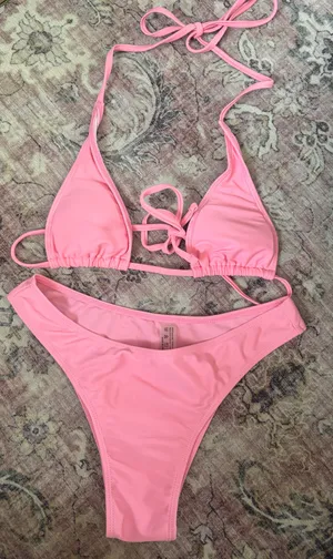 SHEIN Hot Pink Bathing Suit Set thumbnail 1