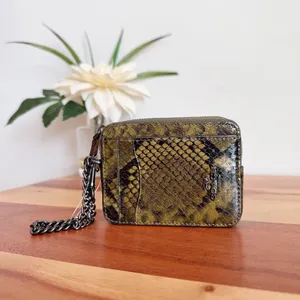 NWT Coach Snake Print Zip‎ Card Case thumbnail 3