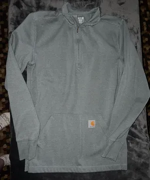 Carhartt Relaxed Fit Half Zip Mock Neck Pullover Size Small thumbnail 1