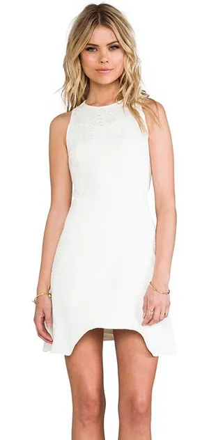 Alexis Dimitri In White Python Dress Size XS thumbnail 1