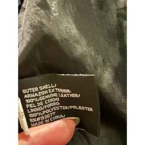 East 5th Womens Black Genuine Leather Zip Up‎ Jacket Size Small Tailored Coat thumbnail 6