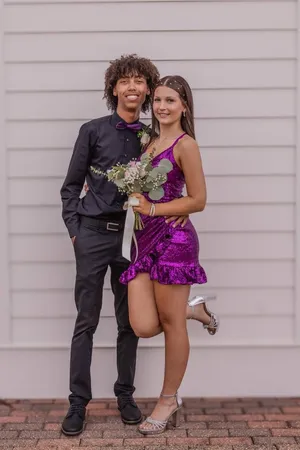 Hoco Dress Purple thumbnail 3
