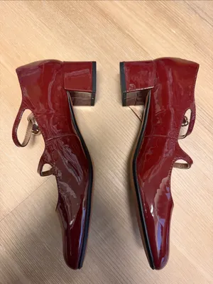 New MADEWELL The Nettie Heeled Mary Jane in Cabernet Patent Leather, W 9.5 NWOB thumbnail 3