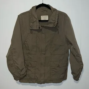 Eddie Bauer Women’s Lightweight Khaki Zip Up Jacket G2 thumbnail 1