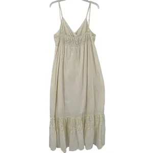 Anna Kaci Milkmaid Maxi Dress Sz XL Boho Cottagecore Lace Tiered Beach Wedding thumbnail 8