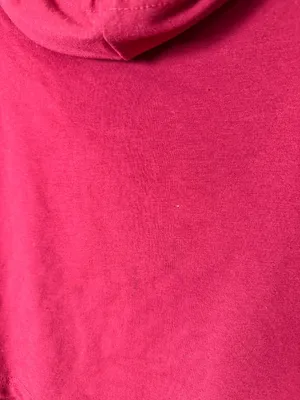Unbranded Cropped Oversized Thin Hoodie Maroon Burgundy Size Medium thumbnail 5
