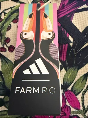 Farm Rio X Adidas Premium T-Shirt XS NWT thumbnail 9