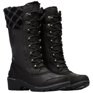 EUC Sorel Leather Whistler Tall Boots Black Size 8 thumbnail 2
