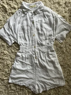 Pull & Bear Rustic shirt short jumpsuit thumbnail 1