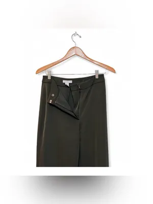 H&M Women’s High-Waisted Wide-Leg Crepe Trousers Size 4 thumbnail 8
