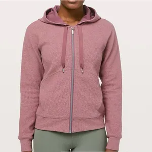 Lululemon Catch‎ a Moment Zip Hoodie Sweatshirt in Heathered So Merlot Size 2 thumbnail 3