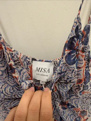 MISA LA Floral Print Ruched Midi Dress NWT thumbnail 4