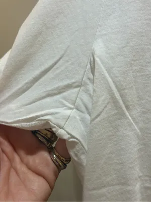 ATM Anthony Thomas Melillo White Boxy Tee Size M EUC Black Size M thumbnail 3