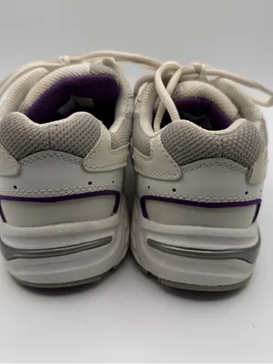 Vionic Walker Womens 7 Wide White Purple Orthotic Arch Support Walking Shoes thumbnail 4
