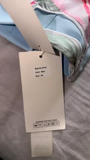 Soft Lily Strapless Mini Dress Blue thumbnail 3