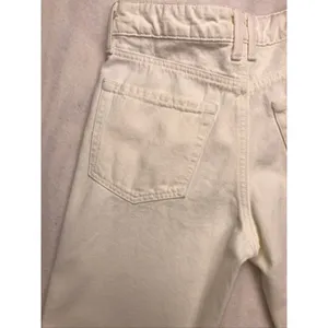 Zara White Flare Wide Leg Cargo Jeans Womens Size 2 High Rise 100%‎ Cotton thumbnail 10