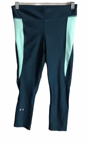 Under Armour Emerald Green Cropped Leggings‎ thumbnail 1