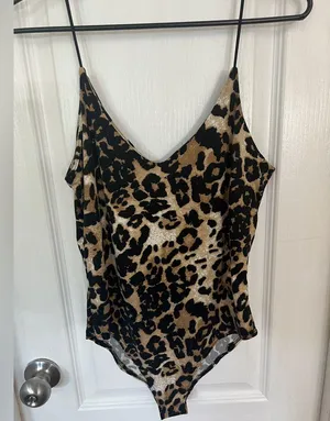 Gazer Leopard Print Top Size M thumbnail 1