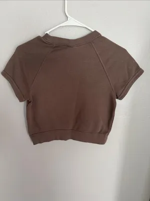 Nike chill terry top short sleeve cropped size XS thumbnail 5