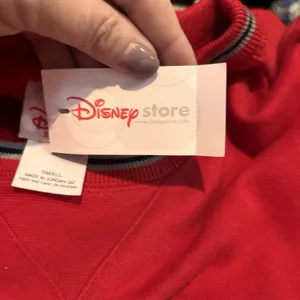 Vintage 90s Disney Store‎ Mickey Mouse Sweatshirt Red Small NWT USA thumbnail 7