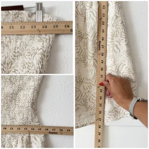 Universal Threads NWT L Smocked Strapless MiniDress Ivory Beige Boho Cottagecore thumbnail 7