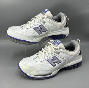 New Balance 806 Tennis Shoes Womens 9.5 White Grain Leather Athletic WC806W thumbnail 1